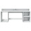 VidaXL vidaXL Desk with LED Lights Writing Table Working Table White Engineered Wood 6