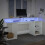 VidaXL vidaXL Desk with LED Lights Writing Table Working Table White Engineered Wood 5