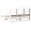 VidaXL vidaXL Bookcase Bed without Mattress Bed White Super King Solid Wood Pine 6