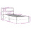 VidaXL vidaXL Bookcase Bed without Mattress Bed White Small Single Solid Wood Pine 4
