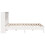 VidaXL vidaXL Bookcase Bed without Mattress Bed White Super King Solid Wood Pine 5