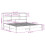 VidaXL vidaXL Bookcase Bed without Mattress Bed White Super King Solid Wood Pine 4
