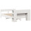 VidaXL vidaXL Bookcase Bed without Mattress Bed Base White King Size Solid Wood Pine 6