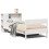 VidaXL vidaXL Bookcase Bed without Mattress Bed White Small Single Solid Wood Pine 2