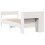 VidaXL vidaXL Bookcase Bed without Mattress Bed White Small Single Solid Wood Pine 6