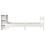 VidaXL vidaXL Bookcase Bed without Mattress Bed White Small Single Solid Wood Pine 5