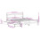 VidaXL vidaXL Bed Frame without Mattress Bed Base White 140x190 cm Solid Wood Pine 4