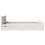 VidaXL vidaXL Bed Frame without Mattress Bed Base White 140x190 cm Solid Wood Pine 7