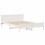 VidaXL vidaXL Bed Frame without Mattress Bed Base White 140x190 cm Solid Wood Pine 5