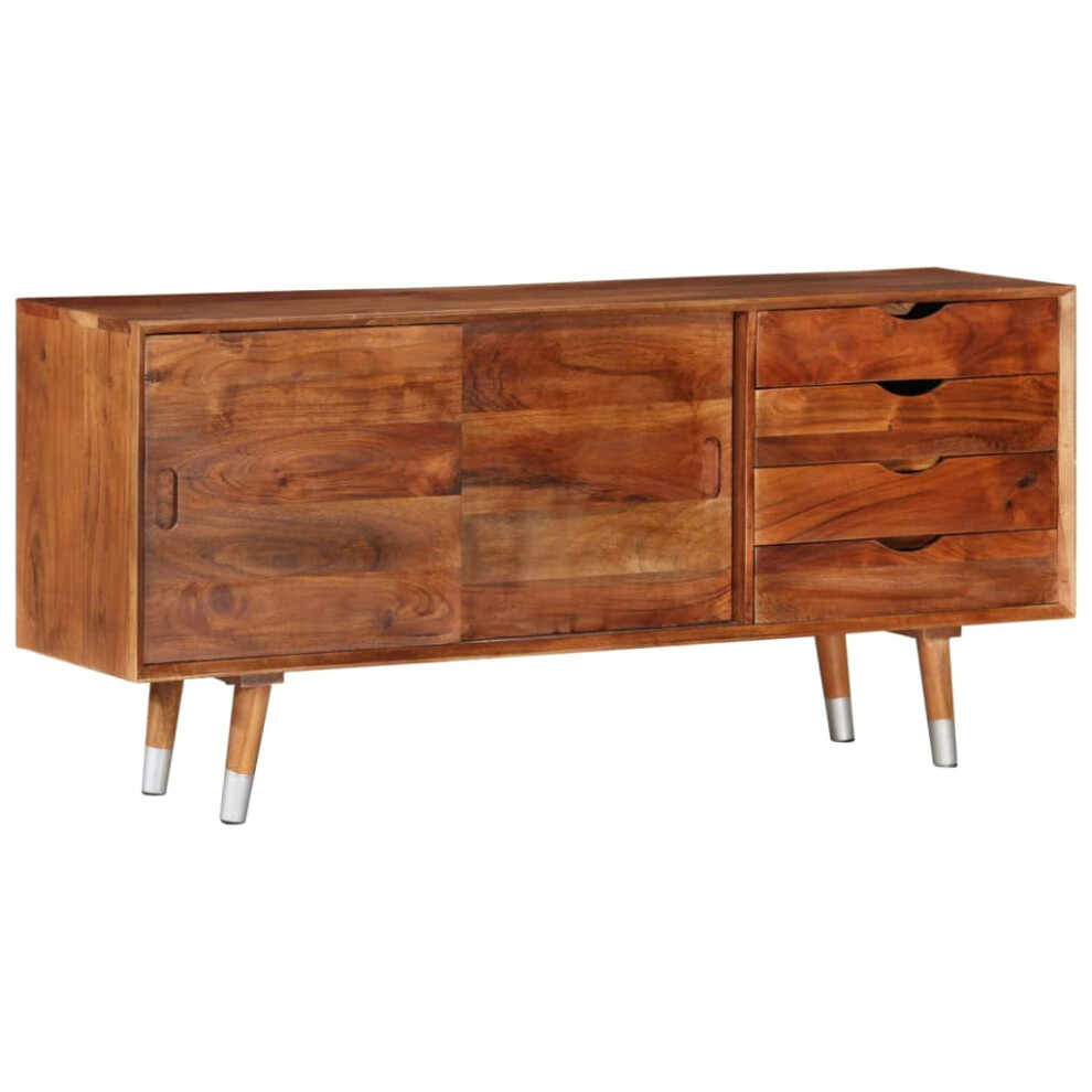 vidaXL TV Cabinet TV Unit Entertainment Centre TV Stand Solid Acacia Wood
