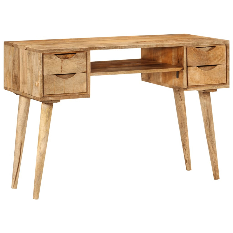 Vidaxl Desk With Drawers Office Study Desk Computer Table Solid Wood Mango