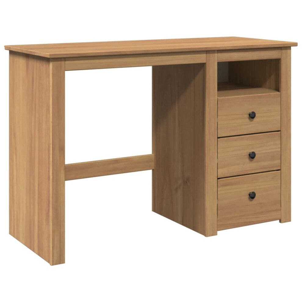 Vidaxl Desk Writing Desk Study Working Table Computer Table Solid Wood Pine