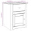 VidaXL vidaXL Bedside Cabinet Nightstand Bed Side Table Bed Cabinet Solid Wood Pine 4