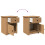 VidaXL vidaXL Bedside Cabinet Nightstand Bed Side Table Bed Cabinet Solid Wood Pine 8