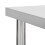VidaXL vidaXL Kitchen Work Table with Wheels Stainless Steel Home Gastronomy Workable 5