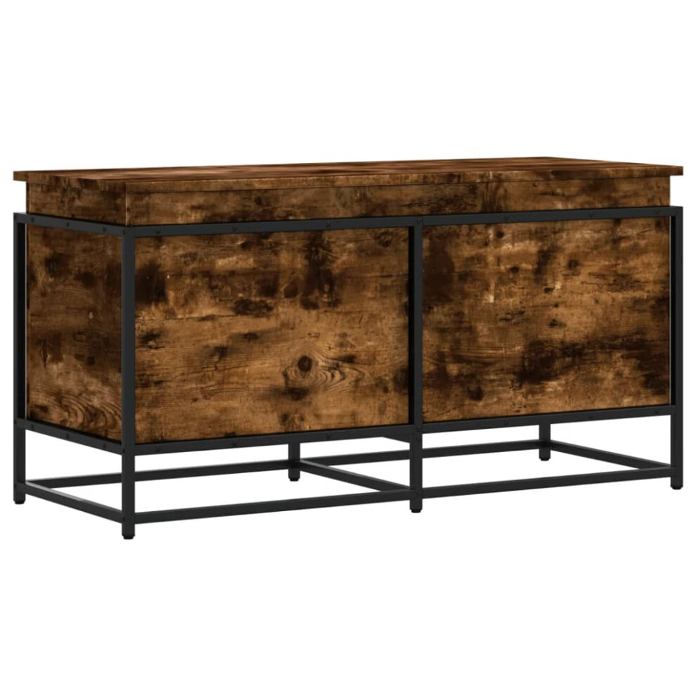 vidaXL Storage Box with Lid Toy Box Blanket Box Smoked Oak Engineered Wood-image-OPC-PFDHC7P-NEW