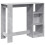 VidaXL vidaXL Bar Table with Shelf Pub Bistro Table Concrete Grey Engineered Wood 6