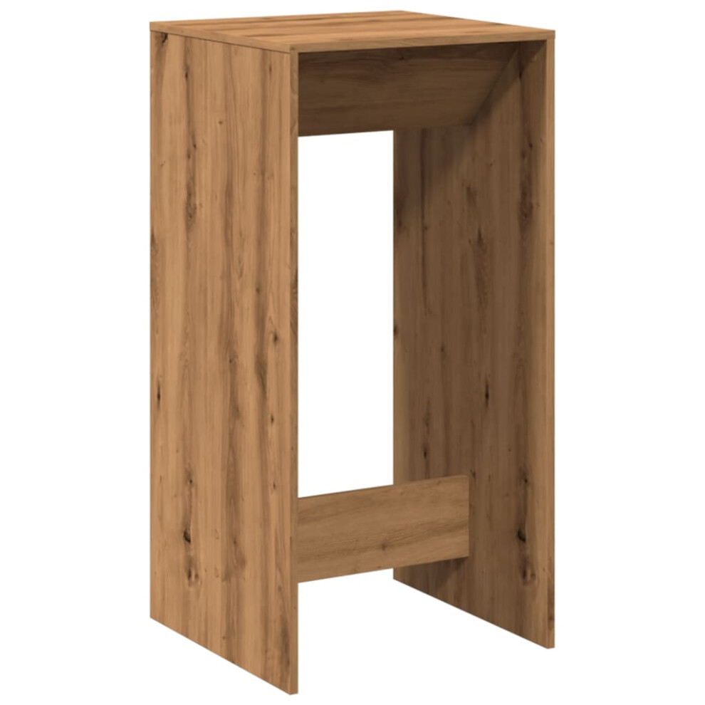 Vidaxl Bar Table Kitchen Pub Table Bistro Table Artisan Oak Engineered Wood