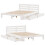 VidaXL vidaXL Bed Frame without Mattress White 135x190 cm Double Solid Wood Pine 9