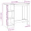 VidaXL vidaXL Bar Table with Shelf Pub Table Bistro Table Grey Sonoma Engineered Wood 9