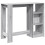 VidaXL vidaXL Bar Table with Shelf Pub Table Bistro Table Grey Sonoma Engineered Wood 6