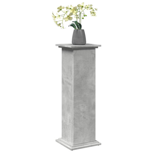 VidaXL vidaXL Display Stand with Storage Plant Stand Concrete Grey Engineered Wood 2