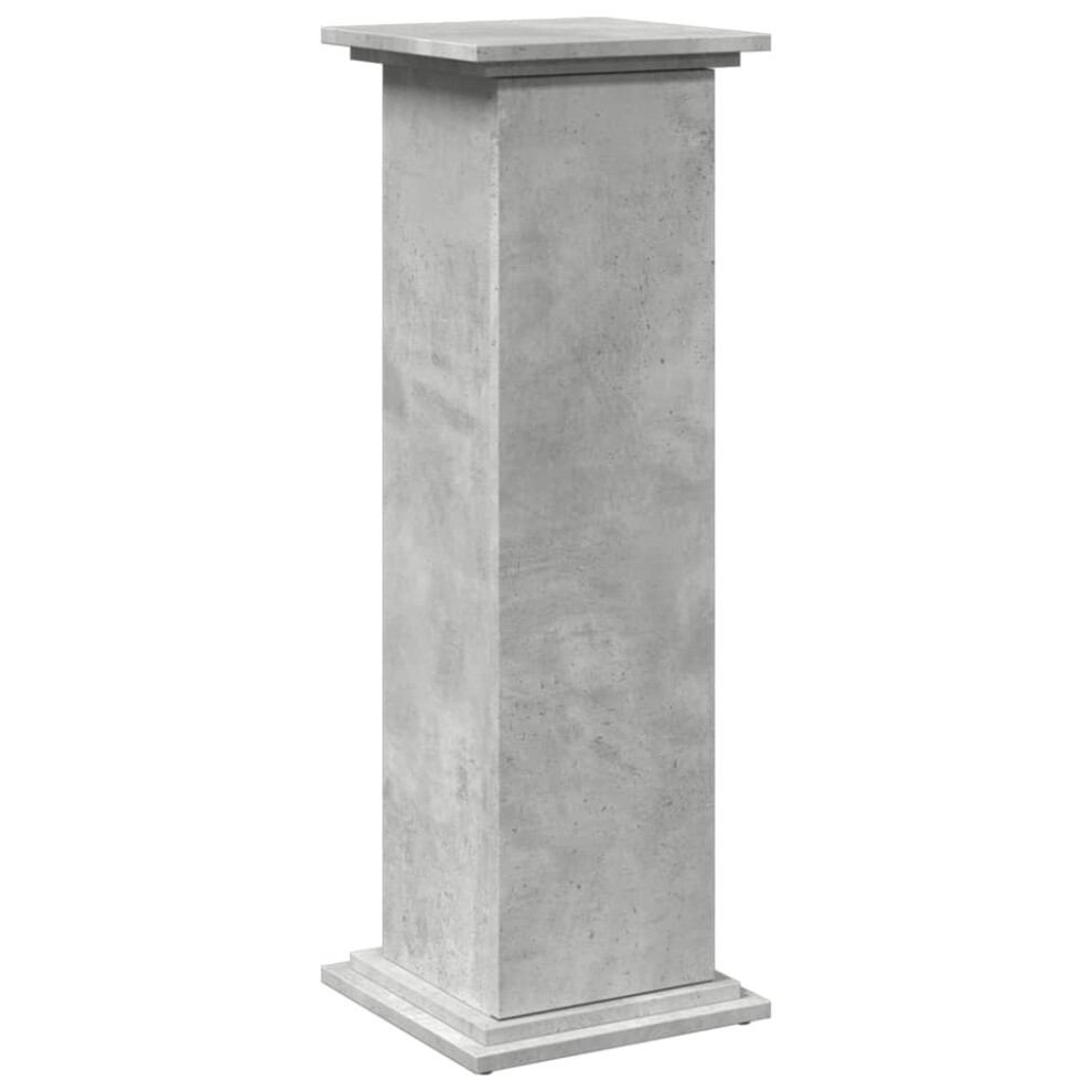 vidaXL Display Stand With Storage Plant Stand Concrete Grey Engineered Wood