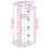 VidaXL vidaXL Display Stand with Storage Plant Stand Concrete Grey Engineered Wood 4