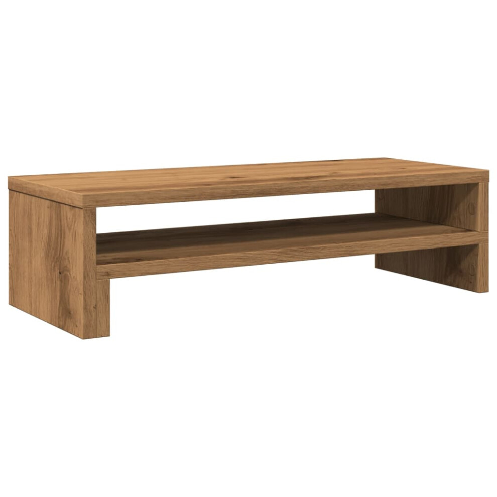 Vidaxl Monitor Stand Computer Stand Display Stand Artisian Oak Engineered Wood