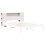VidaXL vidaXL Headboard with Storage Bed Headboard Decor White 135 cm Solid Wood Pine 7