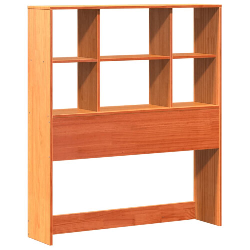 VidaXL vidaXL Headboard with Storage Bed Headboard Wax Brown 75 cm Solid Wood Pine 2