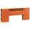VidaXL vidaXL Headboard with Storage Bed Headboard Wax Brown 200 cm Solid Wood Pine 3