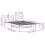 VidaXL vidaXL Bed Frame without Mattress White 150x200 cm King Size Solid Wood Pine 4
