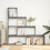 VidaXL vidaXL Room Divider Bookcase Bookshelf 4-Tier Concrete Grey Engineered Wood 3