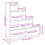 VidaXL vidaXL Room Divider Bookcase Bookshelf 4-Tier Concrete Grey Engineered Wood 4