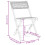 VidaXL vidaXL Folding Garden Chairs 4 pcs Chairs Grey Poly Rattan and Solid Wood 10
