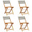 VidaXL vidaXL Folding Garden Chairs 4 pcs Chairs Grey Poly Rattan and Solid Wood 2