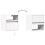 VidaXL vidaXL Wall-mounted Bedside Cabinets with LED Lights Bed Table 2 pcs White 10
