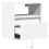 VidaXL vidaXL Wall-mounted Bedside Cabinets with LED Lights Bed Table 2 pcs White 9