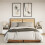 VidaXL vidaXL Wall-mounted Bedside Cabinets with LED Lights Bed Table 2 pcs White 5