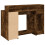 VidaXL vidaXL Desk with LED Lights Writing Working Table Smoked Oak Engineered Wood 8