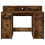VidaXL vidaXL Desk with LED Lights Writing Working Table Smoked Oak Engineered Wood 6