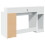 VidaXL vidaXL Desk with LED Lights Writing Table Working Table White Engineered Wood 8