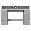 VidaXL vidaXL Desk with LED Lights Study Working Table Concrete Grey Engineered Wood 6