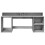 VidaXL vidaXL Desk with LED Lights Study Working Table Concrete Grey Engineered Wood 6