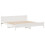 VidaXL vidaXL Bed Frame without Mattress Bed Base White 200x200 cm Solid Wood Pine 5