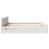 VidaXL vidaXL Bed Frame without Mattress Bed Base White 200x200 cm Solid Wood Pine 7