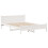 VidaXL vidaXL Bed Frame without Mattress White 135x190 cm Double Solid Wood Pine 5