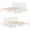VidaXL vidaXL Bed Frame without Mattress White 150x200 cm King Size Solid Wood Pine 9