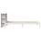VidaXL vidaXL Bookcase Bed without Mattress Bed White Small Single Solid Wood Pine 7